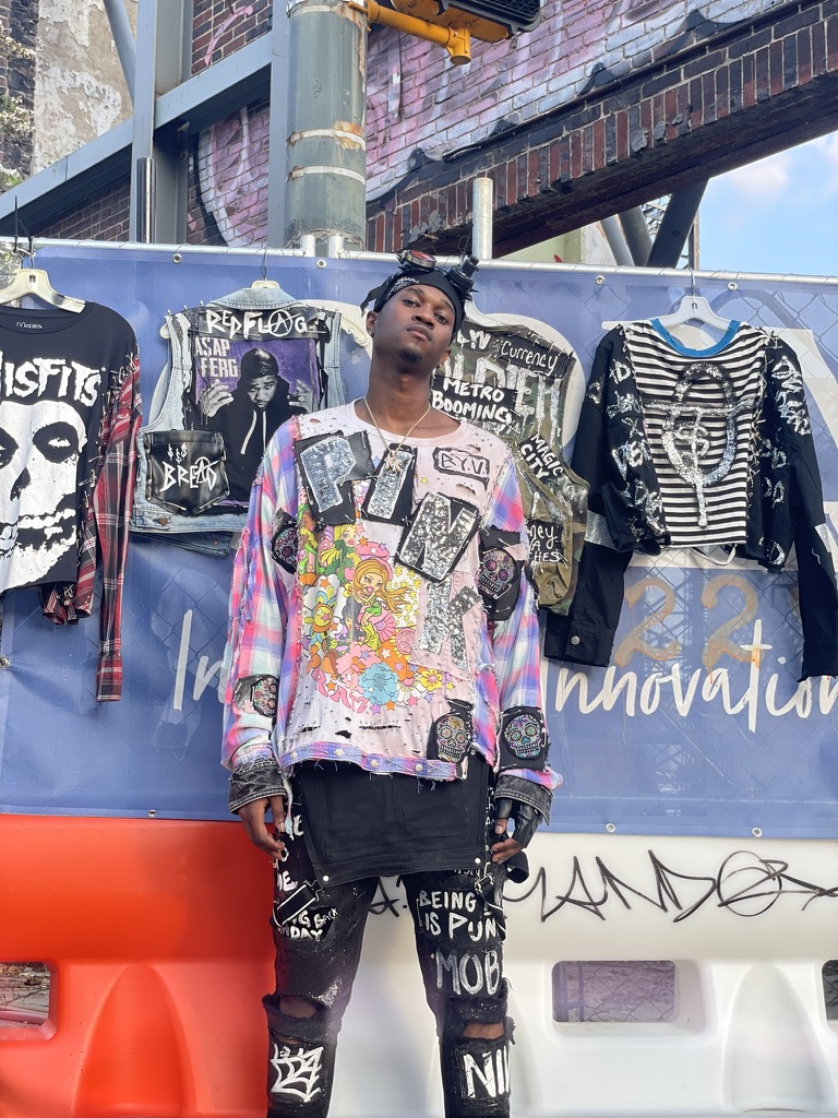 Rack of TRUBB custom pieces